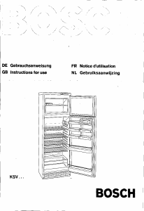 Manual Bosch KSV3130CH Fridge-Freezer