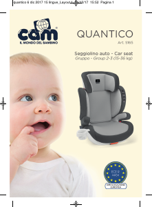 Manuale Cam S165 Quantico Seggiolino per auto