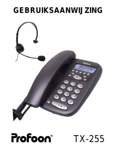 Handleiding Profoon TX-255 Telefoon