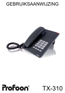 Handleiding Profoon TX-310 Telefoon