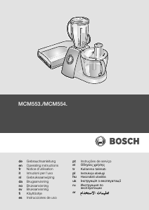 Kullanım kılavuzu Bosch MCM5530GB Mutfak robotu