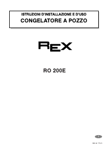 Manuale Rex RO200EP Congelatore