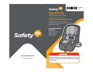 Manual Safety1st SportFit 65 Car Seat