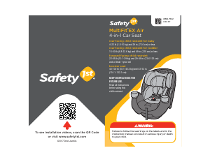 Manual Safety1st MultiFit EX Air Car Seat