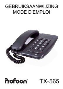 Mode d’emploi Profoon TX-565 Téléphone