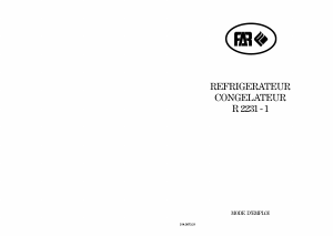Mode d’emploi FAR R2231-1 Réfrigérateur combiné