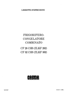 Manuale Castor CF 32 CSB Frigorifero-congelatore