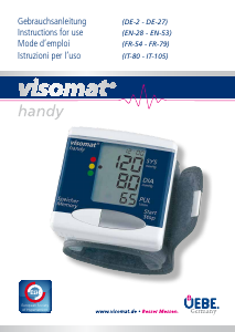 Bedienungsanleitung Visomat Handy Blutdruckmessgerät