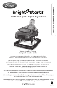 Manual de uso Bright Starts 11583-ESC Ford F-150 Raptor Andador para bébé