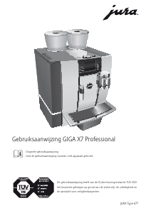 Handleiding Jura GIGA X7 Professional Koffiezetapparaat