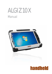 Handleiding Handheld Algiz 10X Tablet
