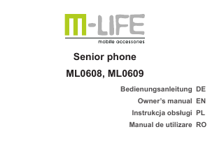 Bedienungsanleitung M-Life ML0608 Handy