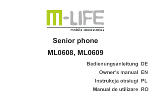 Handleiding M-Life ML0609 Mobiele telefoon