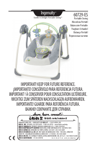 Manual de uso Ingenuity 60729-ES Soothe n Delight Swing Hamaca bebé