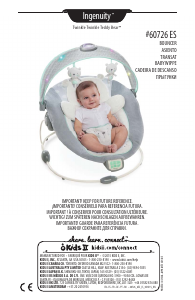 Manual Ingenuity 60726ES Twinkle Teddy Bear Espreguiçadeira para bebê