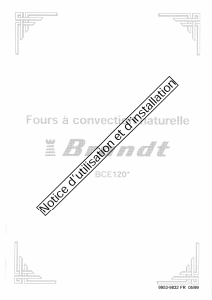 Mode d’emploi Brandt BCE120WCH Four