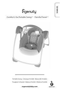 Manual Ingenuity 10854-ES Comfort 2 Go Fanciful Forest Espreguiçadeira para bebê