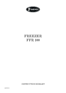 Manual Firenzi FFR100 Freezer