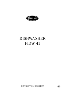 Manual Firenzi FIDW41 Dishwasher
