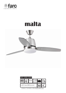 Manual de uso Faro Malta Ventilador de techo