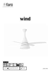 Manual de uso Faro Wind Ventilador de techo