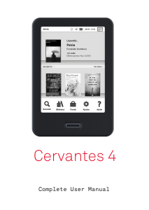 Handleiding bq Cervantes 4 E-reader