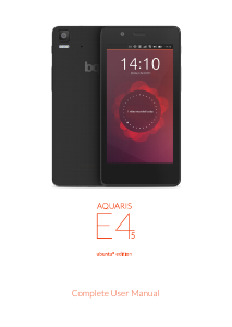 Handleiding bq Aquaris E4.5 (Ubuntu Edition) Mobiele telefoon