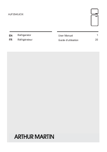 Manual Arthur Martin AJF3540JOX Fridge-Freezer