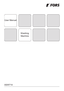 Manual FORS ASW 714 Washing Machine