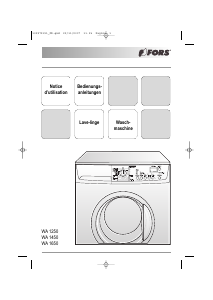 Bedienungsanleitung FORS WA 1450 Waschmaschine