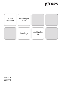 Mode d’emploi FORS WA 7126 Lave-linge