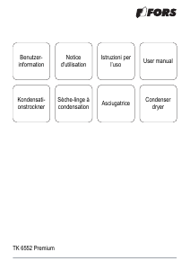 Mode d’emploi FORS TK 6552 Sèche-linge