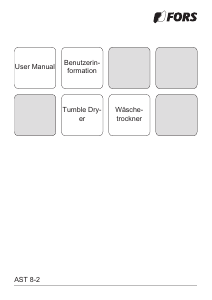 Bedienungsanleitung FORS AST 8-2 Trockner