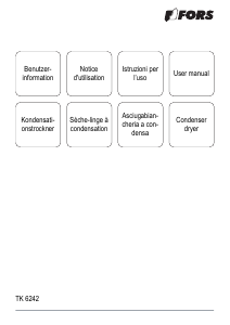 Bedienungsanleitung FORS TK 6242 Trockner