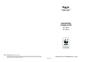 Manuale Electrolux-Rex RC200A Frigorifero-congelatore