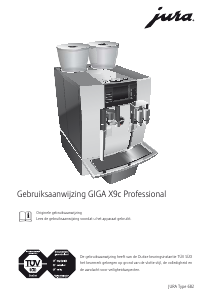 Handleiding Jura GIGA X9c Professional Koffiezetapparaat