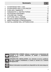 Manuale Smeg SCT105-8 Forno