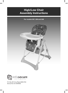 Manual Infasecure 529 Baby High Chair