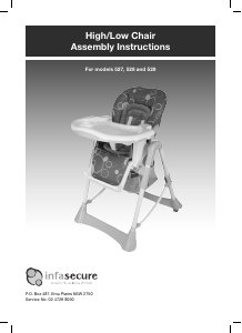 Manual Infasecure 527 Baby High Chair