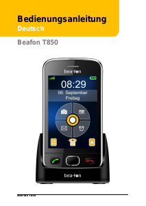 Bedienungsanleitung Beafon T850 Handy