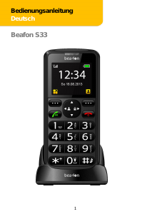 Bedienungsanleitung Beafon S33 Handy