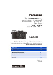 Bedienungsanleitung Panasonic DMC-GF7 Lumix Digitalkamera