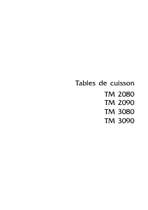 Mode d’emploi Arthur Martin-Electrolux TM2080N Table de cuisson