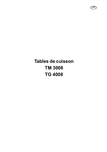 Mode d’emploi Arthur Martin-Electrolux TM3008N Table de cuisson