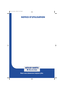 Mode d’emploi Arthur Martin-Electrolux AFC995ALU Hotte aspirante