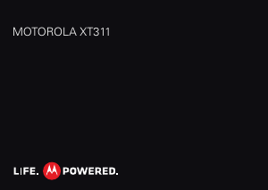 Bedienungsanleitung Motorola XT311 Handy