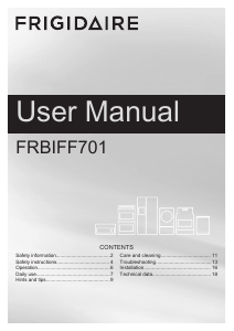 Manual Frigidaire FRBIFF701 Refrigerator