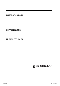 Manual Frigidaire RL5201 Refrigerator