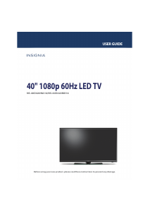 Manual Insignia NS-40D420NA16 LED Television