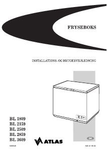 Brugsanvisning Atlas BL3609 Fryser